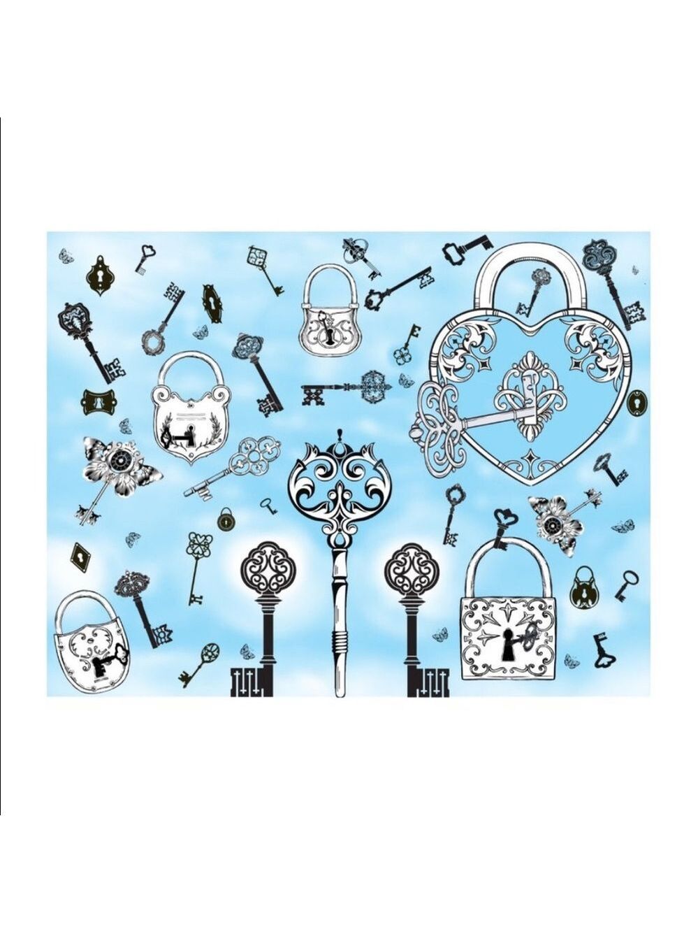 25 10X13 Poly Mailers Skeleton Key and Padlocks Shipping Envelopes PRICE IS FIRM - Picture 11 of 11